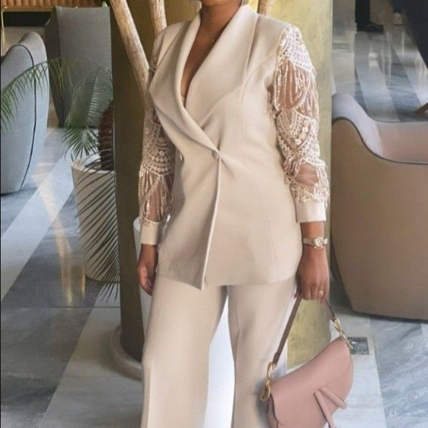 Chic Commuter Plus-Size Two-Piece Casual Set