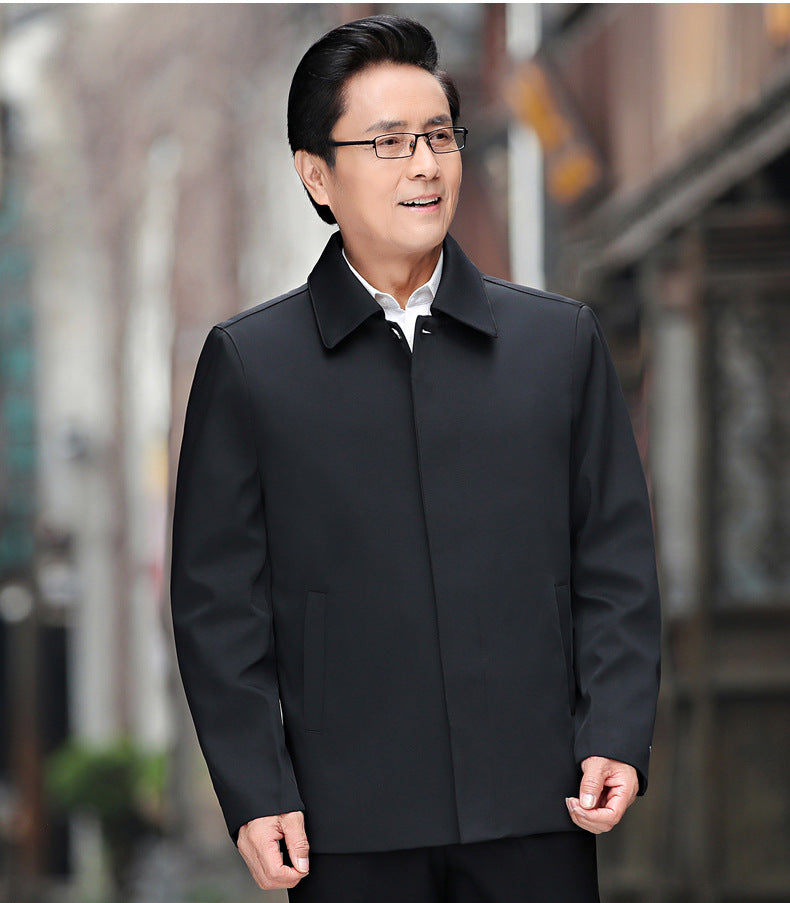 AutumnWinter Cotton-Padded Thickened Casual Jacket For Middle-Aged Men