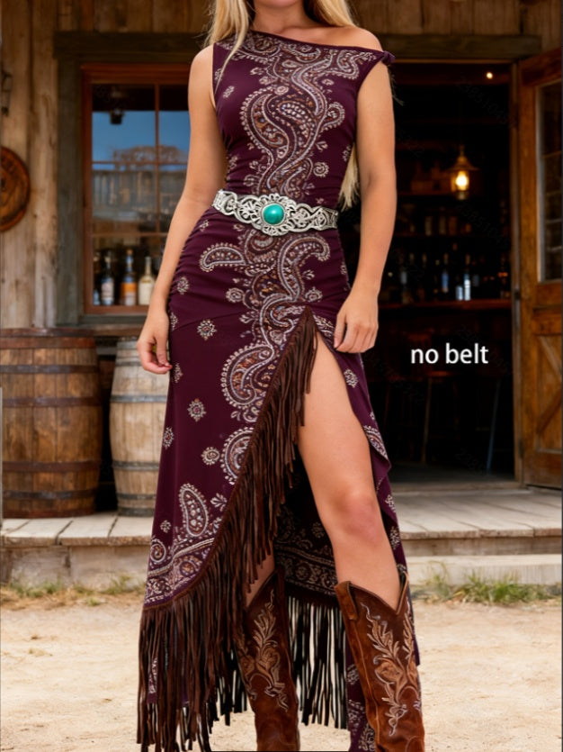 Bohemian Sleeveless Maxi Dress