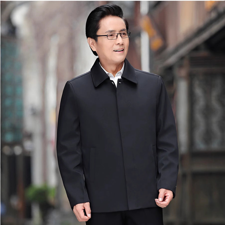 AutumnWinter Cotton-Padded Thickened Casual Jacket For Middle-Aged Men
