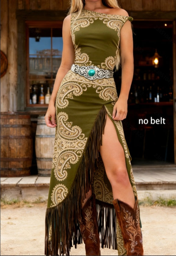 Bohemian Sleeveless Maxi Dress