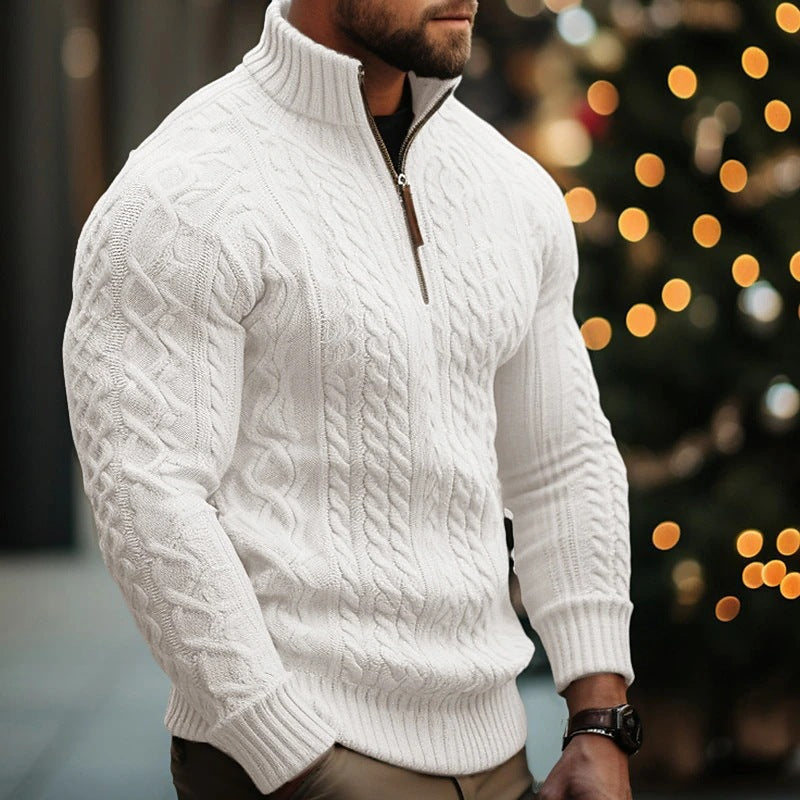 Men'S Sweater Half Zip Coat