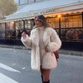 Mid-Length Faux Fur Coat